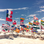 Drapeaux salar de uyuni